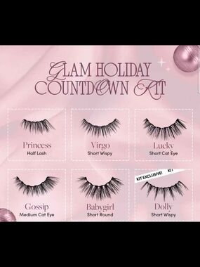 Limited Edition Glam Holiday Countdown Kit — Magnetic Faux Lash Set